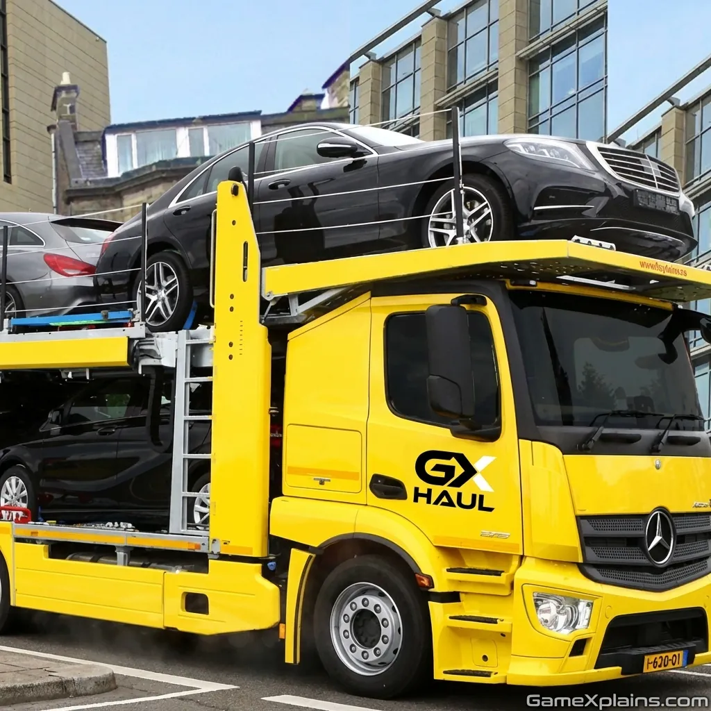 Play Car Carrier Trailer - Free online game with 154 plays