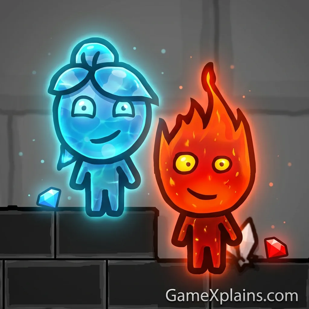 Play FireBoy and WaterGirl: The Forest Temple - Free online game with 87 plays