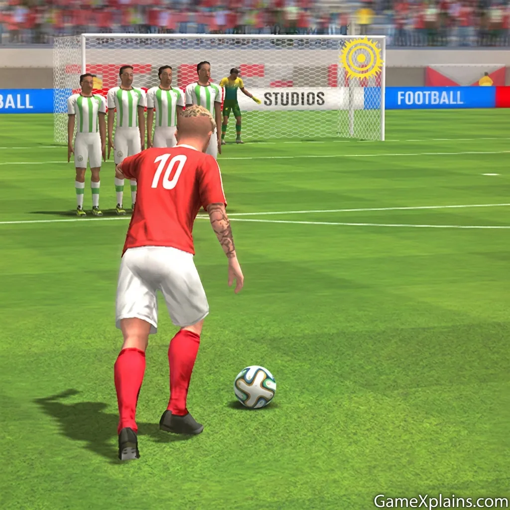Play Free Kick Football: 3D Soccer - Free online game with 80 plays
