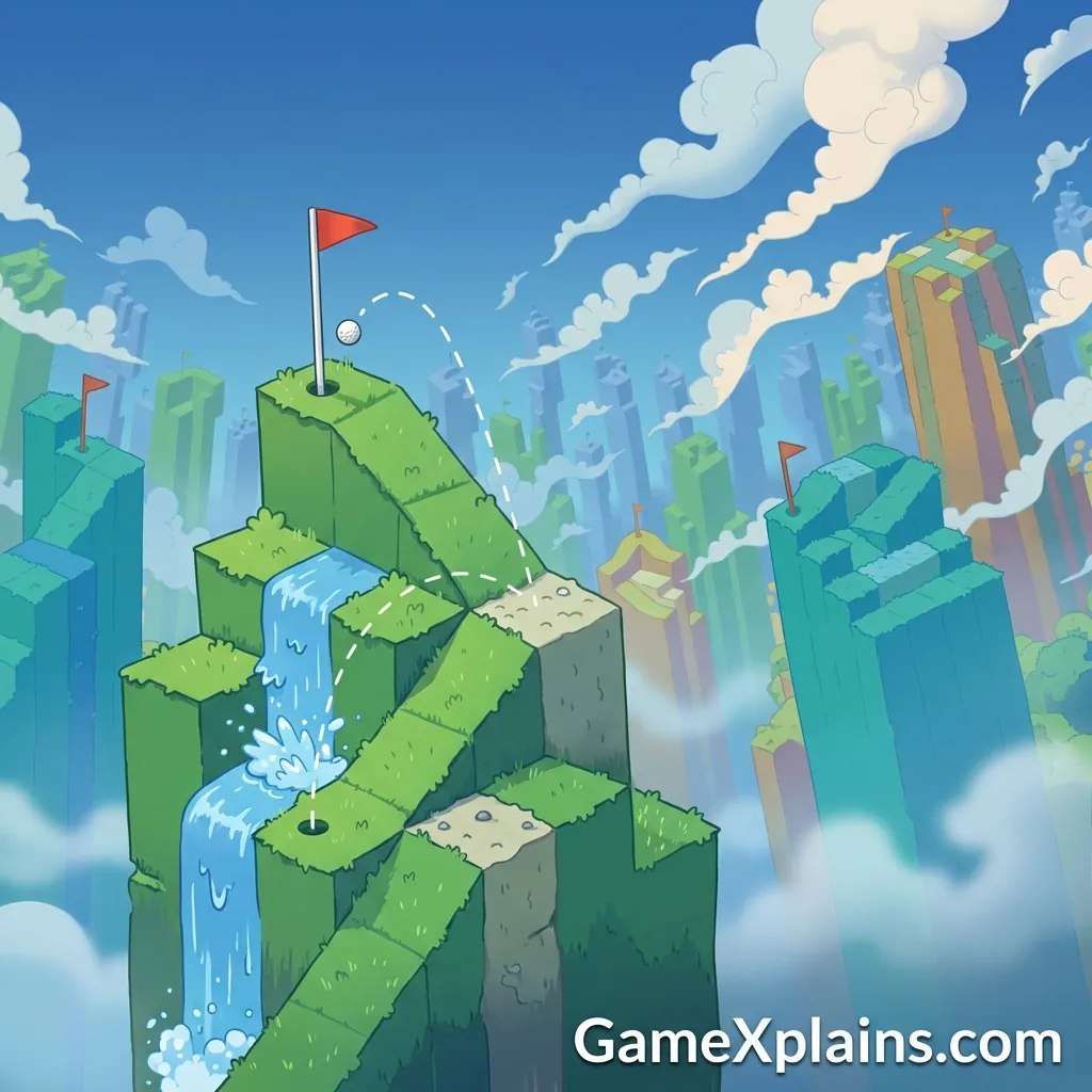 Play Golf Peaks: Puzzle - Free online game with 65 plays