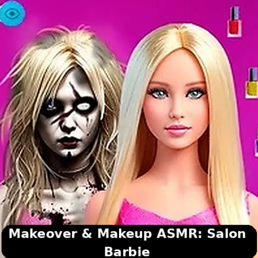 Play Makeover & Makeup ASMR: Salon Barbie - Free online game with 71 plays
