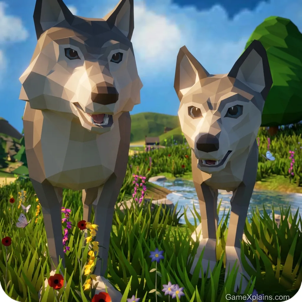 Play Wolf Simulator: Wild Animals 3D - Free online game with 65 plays